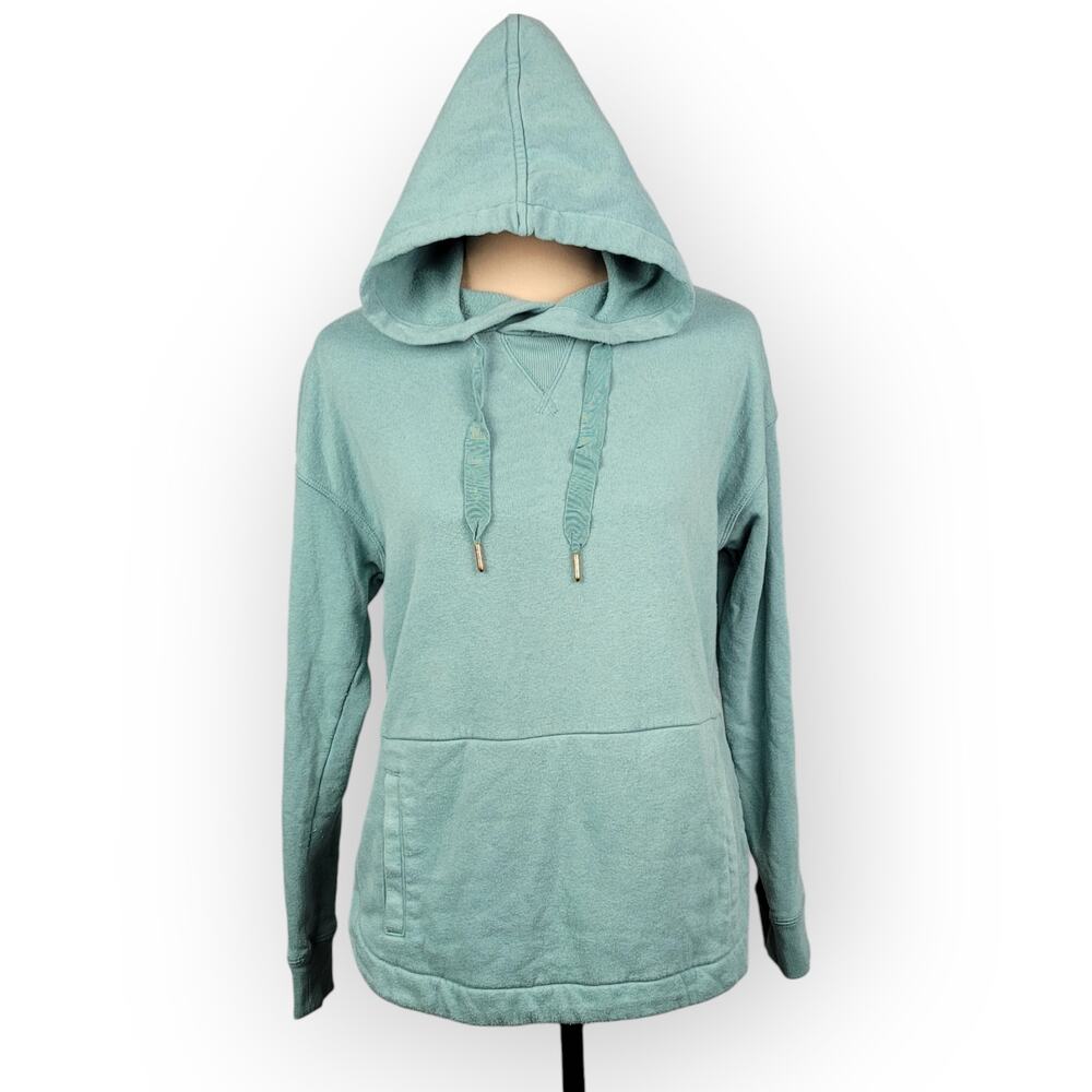 Old Navy Tulip Hem Hoodie Size XS Aqua Comfy Athleisure Loungewear Clean Girl